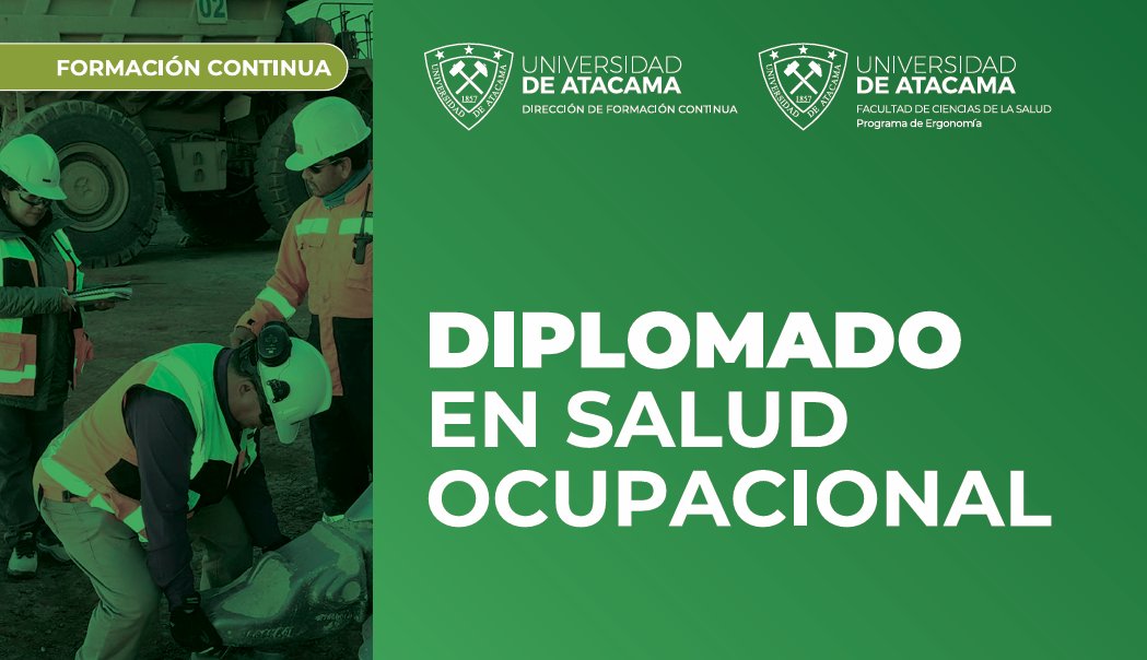 Portada del Diplomado en Salud Ocupacional de la Universidad de Atacama